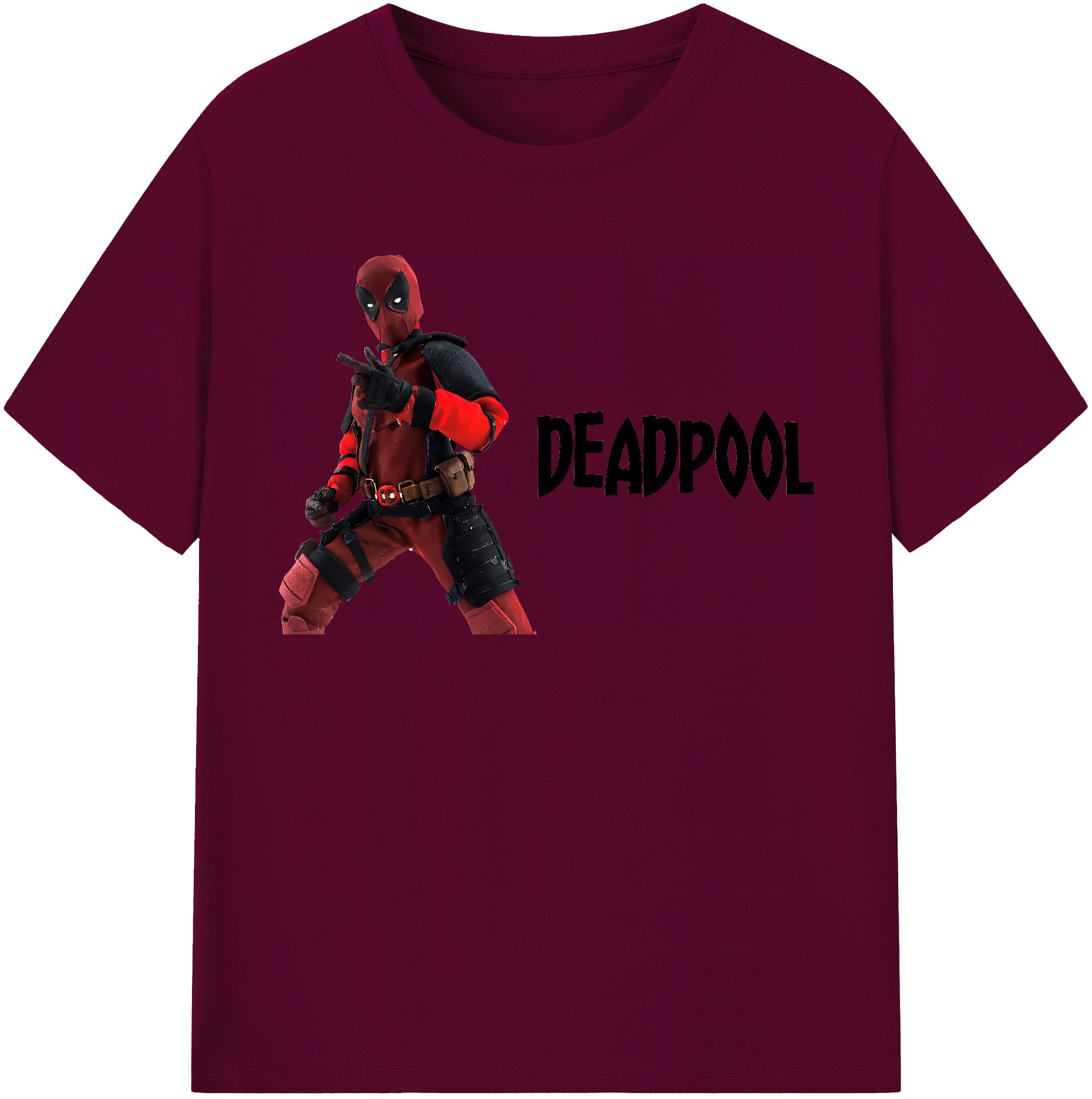 （画像用） Deadpool デッドプール レディースカジュアルプリントTシャツ（綿100％）